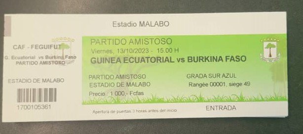 Ya están a la venta las entradas para el partido amistoso Guinea Ecuatorial vs Burkina Faso