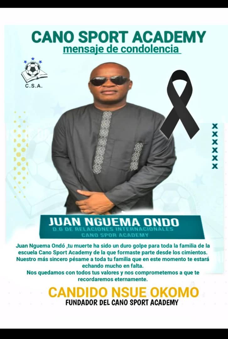 La comunidad internacional se une a la Academia Cano Sport tras la muerte de Juan Nguema Ondo “Juanín”